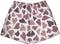 Men's Mesh Heart Shorts - White/Purple