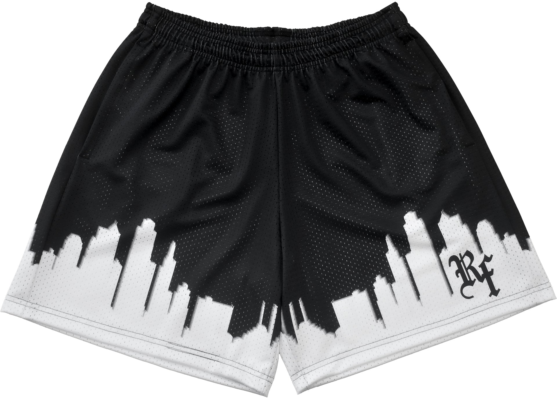 RF Mesh Skyline Shorts - Black - RFwear