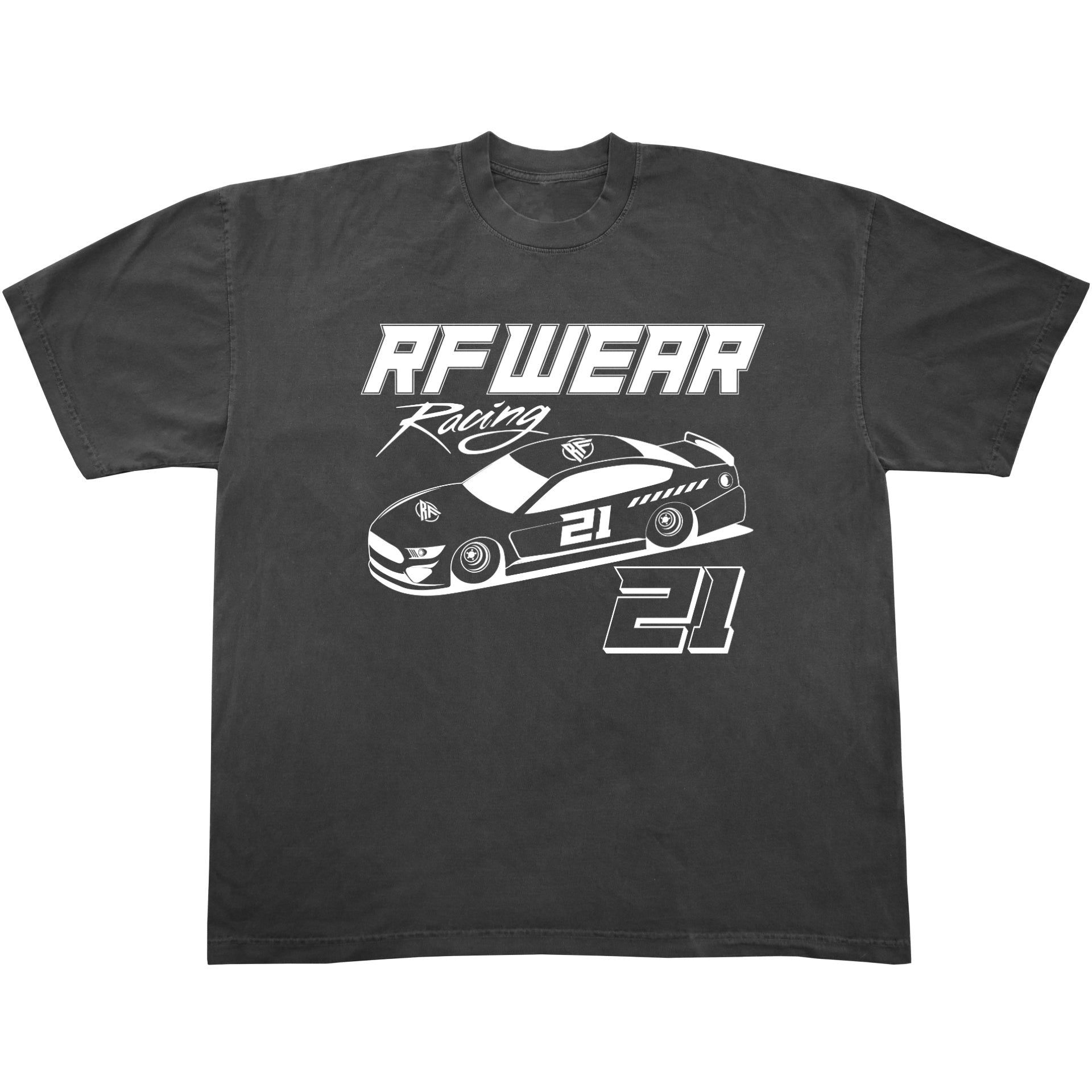 RF Wear Racing T-Shirt - Vintage Black - RFwear