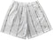 RF Mesh Reflective Barb Wire Shorts - White - RFwear