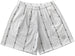 RF Mesh Reflective Barb Wire Shorts - White