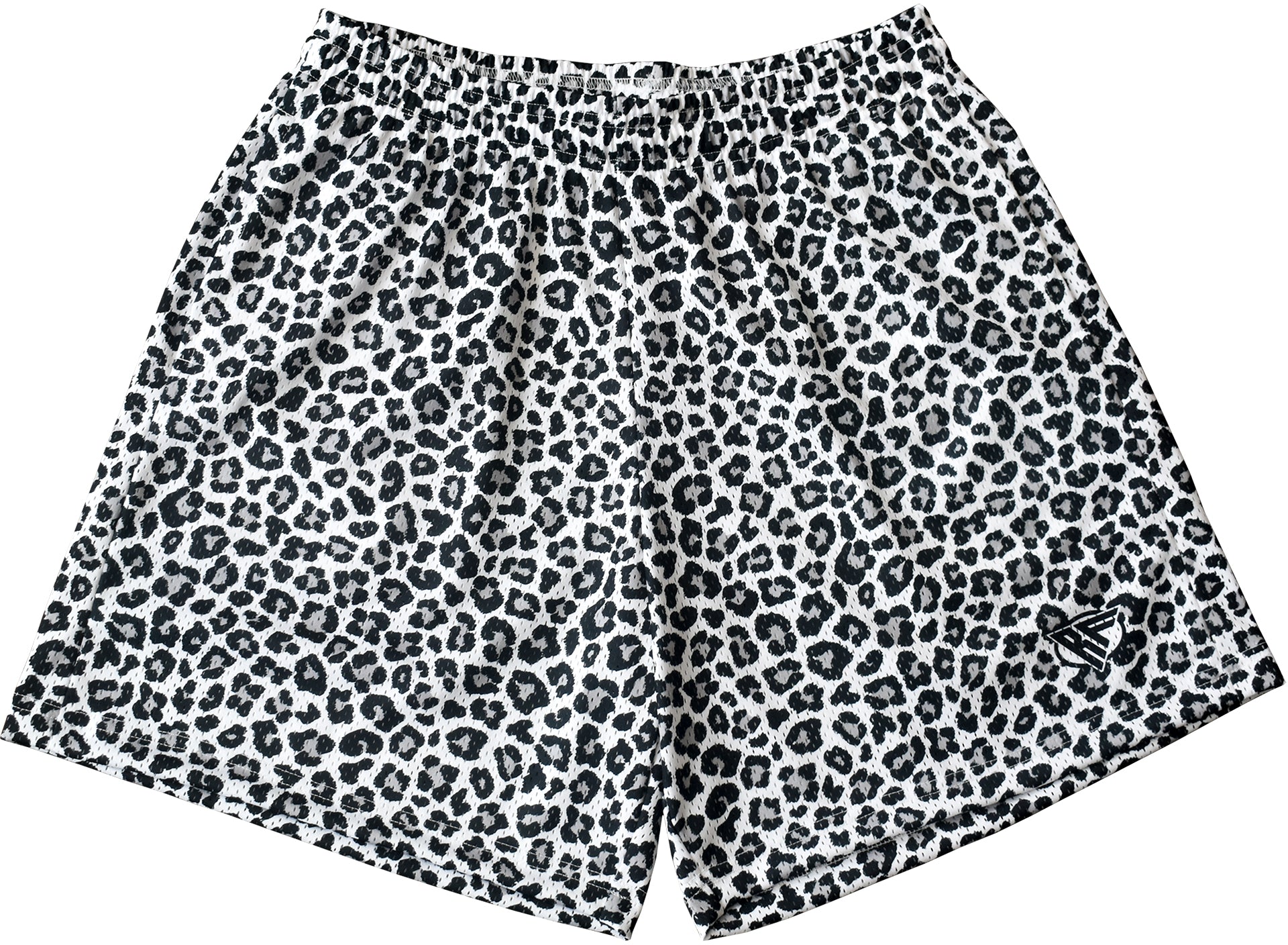 RF Mesh Cheetah Shorts - White - RFwear