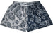 RF Women's Split Paisley Shorts - Navy/Silver